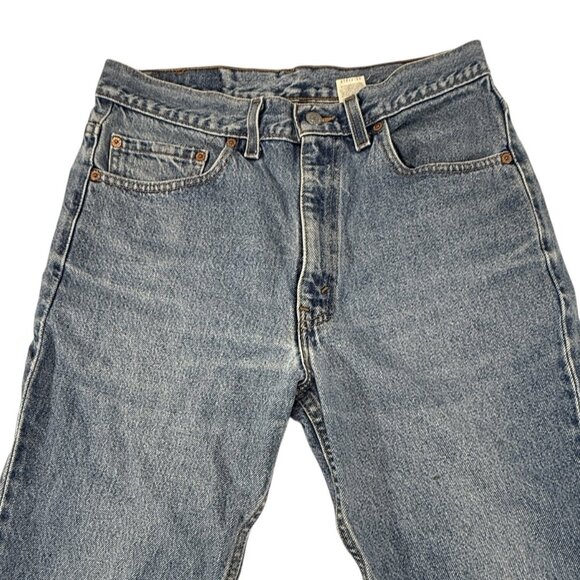 Vtg Levi’s 517 Bootcut 33x30 31x29 90s Made In USA Feathering And Fade‎ - Picture 3 of 12